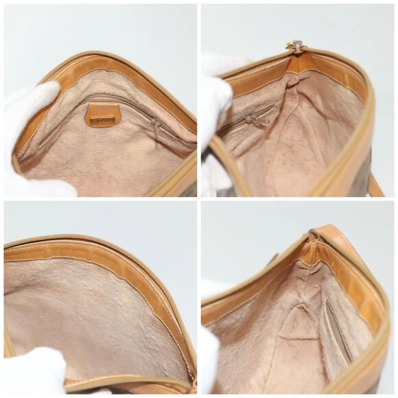 GUCCI Micro GG Supreme Shoulder Bag PVC Beige Gold Auth ki5912 - Picture 16 of 16